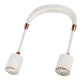 White Leafless Portable Hanging Neck Fan With 360 Adjustable Air Vents